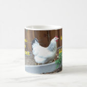 Kalk- en mestkippen houden koffiemok (Center)