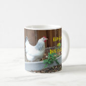 Kalk- en mestkippen Mok houden (Voorkant rechts)