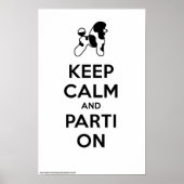 Kalk en parti aan (Klassiek-wit) 11 x 17 Poster (Voorkant)