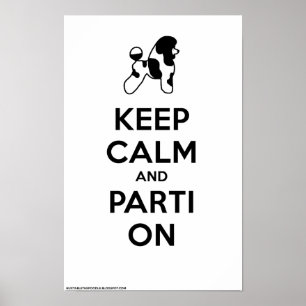 Kalk en parti aan (Klassiek-wit) 11 x 17 Poster