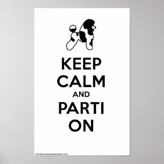Kalk en parti aan (Klassiek-wit) 11 x 17 Poster