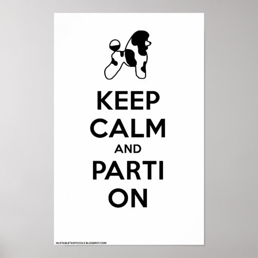 Kalk en parti aan (Klassiek-wit) 11 x 17 Poster (Voorkant)