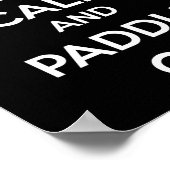 KALK EN PLAATS OP SUP-Paddleboard Poster (Hoek)