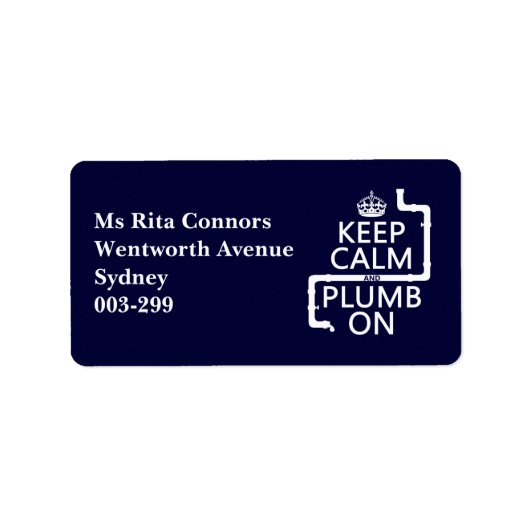 Kalk en plomp aan (loodgieter/loodgieterswerk) etiket (Voorkant)