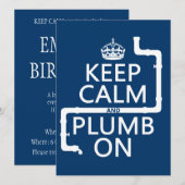 Kalk en plomp aan (loodgieter/loodgieterswerk) kaart (Voorkant / Achterkant)