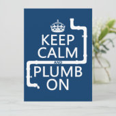 Kalk en plomp aan (loodgieter/loodgieterswerk) kaart (Staand voorkant)