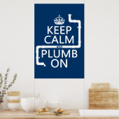 Kalk en plomp aan (loodgieter/loodgieterswerk) poster (Keuken)