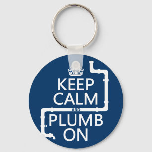 Kalk en plomp aan (loodgieter/loodgieterswerk) sleutelhanger