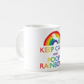 Kalk- en Poop Rainbows Unicorn Koffiemok (Voorkant links)