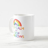 Kalk- en Poop Rainbows Unicorn Koffiemok (Voorkant links)