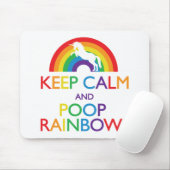 Kalk- en Poop Rainbows Unicorn Muismat (Met muis)