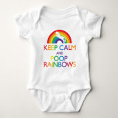 Kalk- en Poop Rainbows Unicorn Romper (Voorkant)
