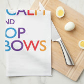 Kalk- en Poop Rainbows Unicorn Theedoek (Quarter Fold)