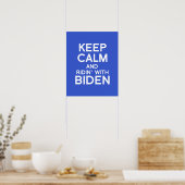 Kalk en Ridin houden met Biden Poster (Keuken)
