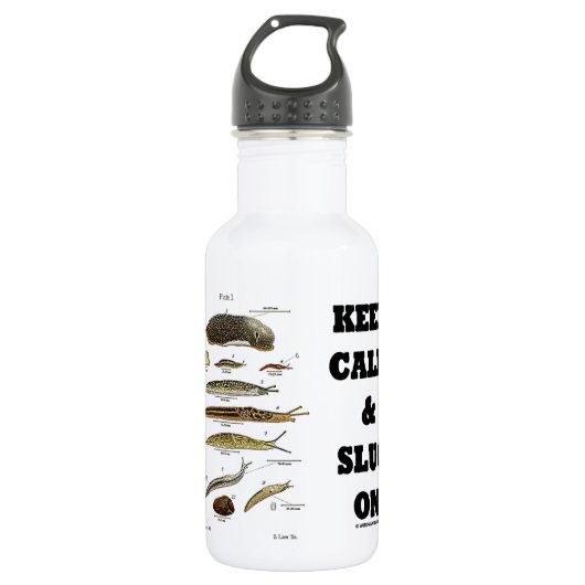 Kalk en slok aan (Humor zuigen) Waterfles (Voorkant)