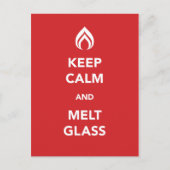 Kalk- en smeltglas briefkaart (Voorkant)