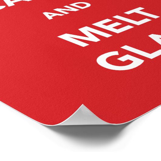 Kalk- en smeltglas poster (Hoek)