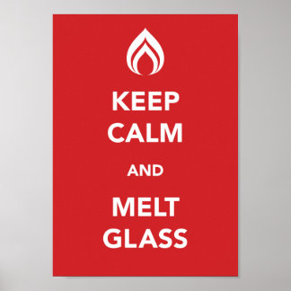 Kalk- en smeltglas poster