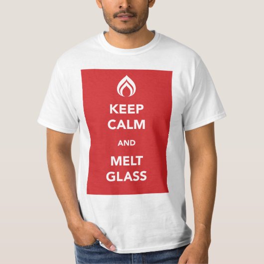 Kalk- en smeltglas t-shirt (Voorkant)