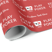 KALK- EN SPEELPOKER-aangepast verpakkingspapier BE Cadeaupapier (Rol Hoek)