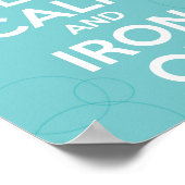 Kalk en strijken aan poster (Hoek)