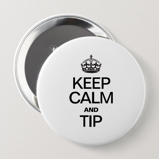 KALK EN TIP BEWAREN RONDE BUTTON 4,0 CM (Voorkant /achterkant)