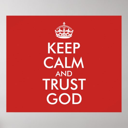 KALK EN TRUST GOD BEWAREN POSTER (Voorkant)