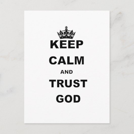 KALK EN TRUST GOD.png BEWAREN Briefkaart (Voorkant)