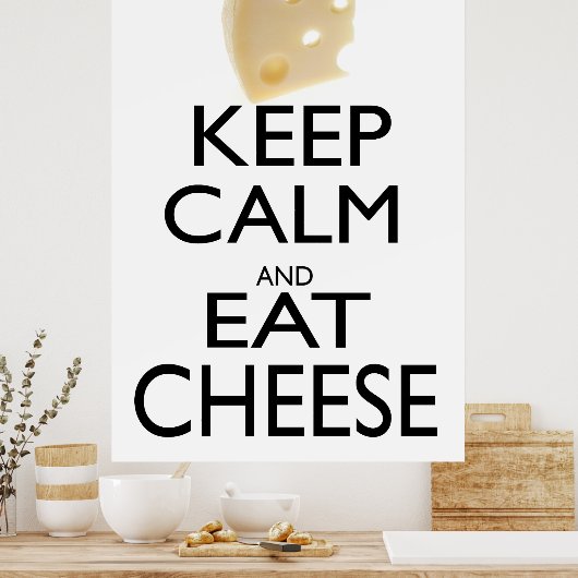 Kalk- en vleeskaas poster (Keuken)