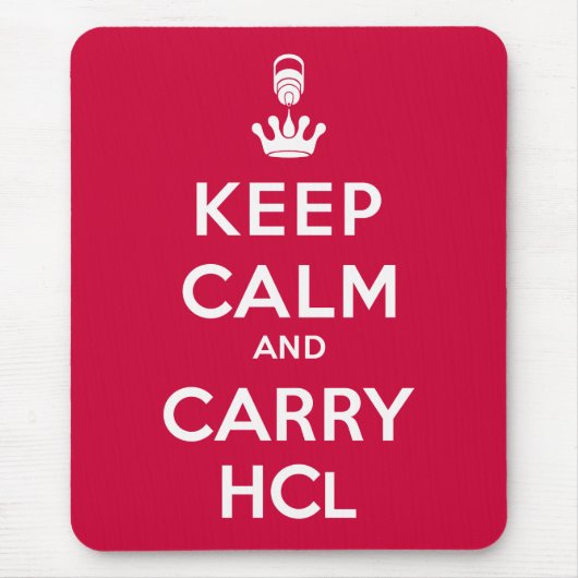 Kalk en voer HCl houden Muismat (Voorkant)