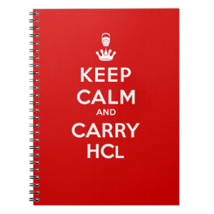Kalk en voer HCl houden Notitieboek