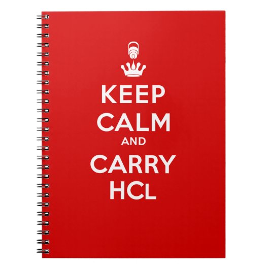 Kalk en voer HCl houden Notitieboek (Voorkant)