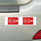 Kalk- en wasbakken houden bumpersticker (Op auto)