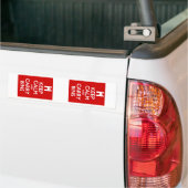 Kalk- en wasbakken houden bumpersticker (Op Truck)