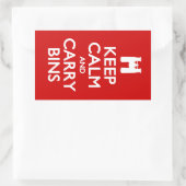 Kalk- en wasbakken houden rechthoekige sticker (Tas)