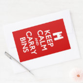 Kalk- en wasbakken houden rechthoekige sticker (Envelop)