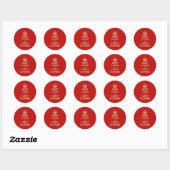 Kalk- en wasmachines ronde sticker (Vel)
