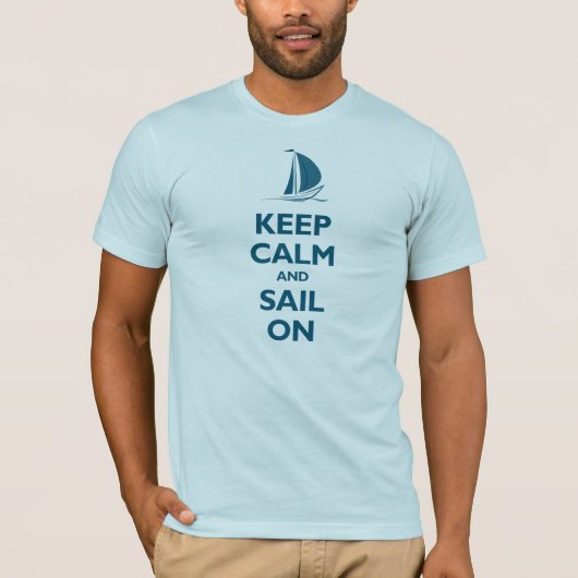 Kalk en zeilen aan (oceanside) t-shirt (Voorkant)