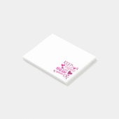 Kalk en zuster aan post-it® notes (Schuin)