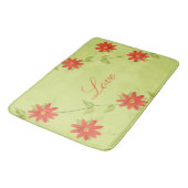 Kalk groen en Sinaasappel gebloeid Badmat (Gekanteld)