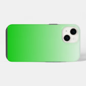 kalk groen tot wit verloop #00cc00 iPhone hoesje (Achterkant horizontaal)