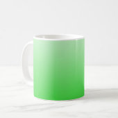 kalk groen tot wit verloop #00cc00 koffiemok (Voorkant links)