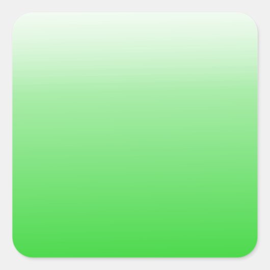 kalk groen tot wit verloop #00cc00 vierkante sticker (Voorkant)