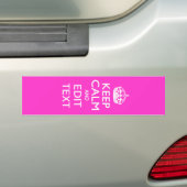 KALK VAN DE BEWARING VAN DE BEWARING EN Jouw tekst Bumpersticker (Op auto)