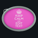 KALK VAN DE BEWARING VAN DE BEWARING EN Jouw tekst Gesp<br><div class="desc">Een gepersonaliseerd levendig, roze accent houdt kalm en draagt op stijlvol gezegde op een aangepast cadeau. De humoristische of grillige poging op uw creatieve woorden op de twee editable lijnen van tekst. Vergeet niet om de KAPITAALletters voor de beste resultaten te gebruiken. Gebruik de link "Vraag deze ontwerper" om contact...</div>