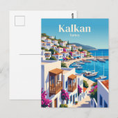 Kalkan Turkije Briefkaart (Voorkant / Achterkant)