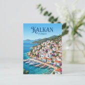 Kalkan Turkije Briefkaart (Staand voorkant)