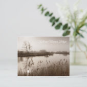 Kalkense meersen, Tranquil Landscape, Belgium Feestdagenkaart (Staand voorkant)