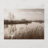 Kalkense meersen, Tranquil Landscape, Belgium Feestdagenkaart (Voorkant)