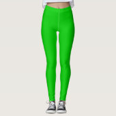 Kalkgroen 00cc00 leggings (Voorkant)
